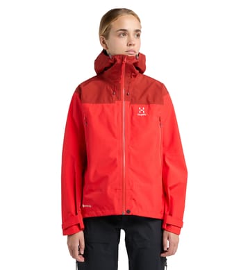 ROC Flash GTX Jacket Women Poppy red/Corrosion | Mountaineering | Dame | Aktiviteter Mountaineering | Skaljakker | Aktiviteter Jakker | Regnjakker | Toppe | Vindjakker | Jakker | Haglöfs