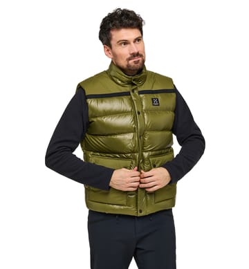 Mens down shop vest style