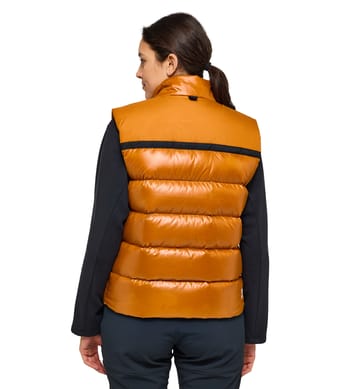 Orange down cheap vest women's