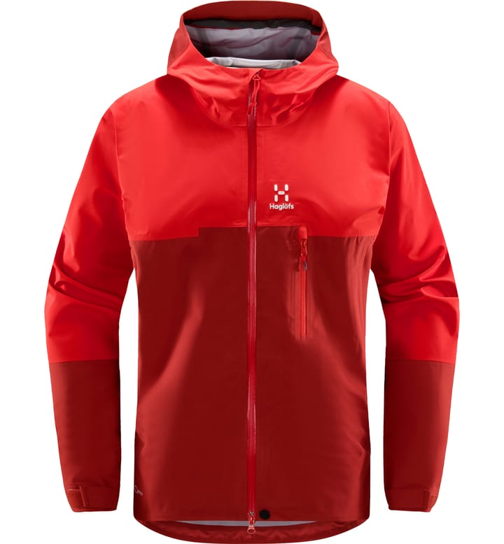 ROC Sloper Proof Jacket Zenith red/Corrosion | Aktiviteter | Mountaineering | Skaljakker Regnjakker | | Jakker | Aktiviteter | Herre | Mountaineering | Jakker | Haglöfs