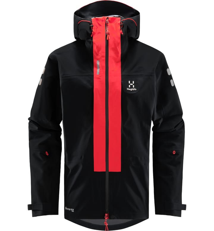 L.I.M ZT Mountain GTX PRO Jacket Men True black/Zenith red